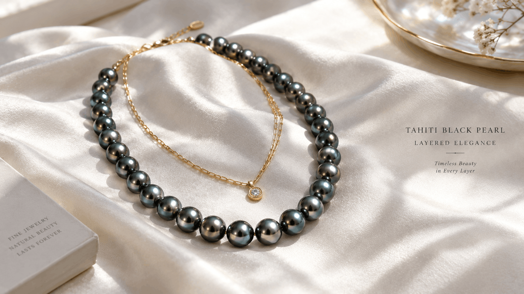 06. Cum să stilizezi un colier de perle negre de Tahiti
