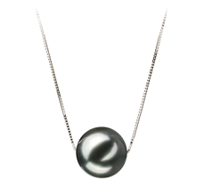 10-11mm tahitian Pandantiv in Kristine Negru