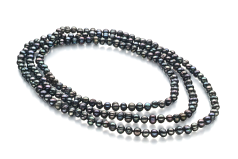 6-7mm De apa dulce Colier in Betty Vopsit în negru