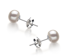 6-7mm De apa dulce Set in Juliane Alb