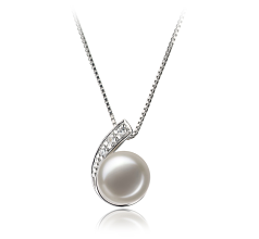 7-8mm De apa dulce Set in Claudia Alb