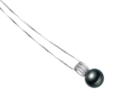 12-13mm tahitian Pandantiv in Colette Negru