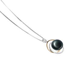 12-13mm De apa dulce Pandantiv in Judith Negru