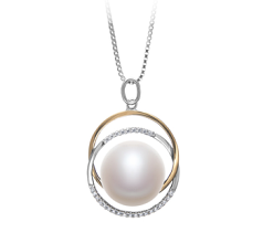 12-13mm De apa dulce Pandantiv in Judith Alb