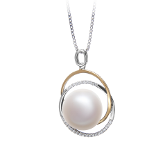12-13mm De apa dulce Pandantiv in Judith Alb