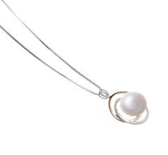 12-13mm De apa dulce Pandantiv in Judith Alb