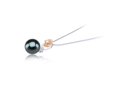 9-10mm tahitian Pandantiv in Pamela - Limited Time Offer! Negru