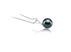 9-10mm tahitian Pandantiv in Vânzare Negru