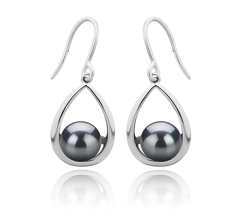 7-8mm De apa dulce Set de cercei in Marcia Negru