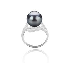 10-11mm tahitian Inel in Maddie Negru