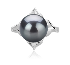 10-11mm tahitian Inel in Billy Negru