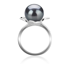 10-11mm tahitian Inel in Billy Negru