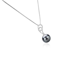 10-11mm tahitian Pandantiv in Camille Negru