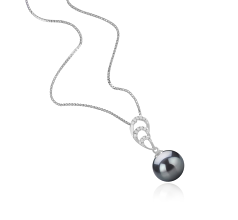 10-11mm tahitian Pandantiv in Camille Negru