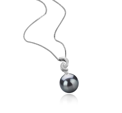 10-11mm tahitian Pandantiv in Eilidh Negru