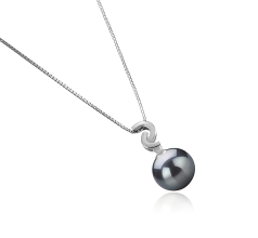 10-11mm tahitian Pandantiv in Eilidh Negru