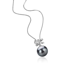 10-11mm tahitian Pandantiv in Marte Negru