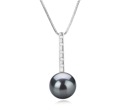 11-12mm tahitian Pandantiv in Vanzari Negru