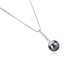 11-12mm tahitian Pandantiv in Vanzari Negru