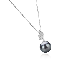 11-12mm tahitian Pandantiv in Justine Negru