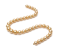 10.4-13.2mm Marea Sudului Colier in 18 inch Aur