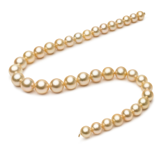 10-13.3mm Marea Sudului Colier in 18 inch Aur