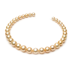 10.1-14.6mm Marea Sudului Colier in 18 inch Aur