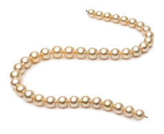 9.6-12.6mm Marea Sudului Colier in 18-inch Aur