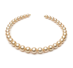 9.3-13.3mm Marea Sudului Colier in 18 inch Aur