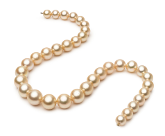 9.3-13.3mm Marea Sudului Colier in 18 inch Aur