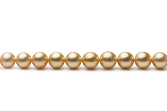 9.5-11.9mm Marea Sudului Colier in 45 cm Aur