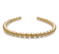 10-13.5mm Marea Sudului Colier in 18 inch Aur