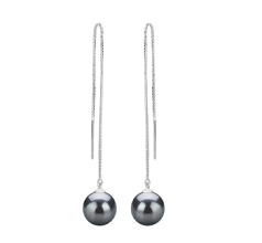 8-9mm De apa dulce Set de cercei in Dot? Negru