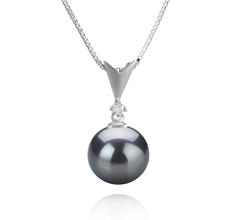 9-10mm tahitian Pandantiv in Ailani Negru