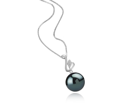 12-13mm tahitian Pandantiv in Dixie Negru