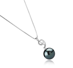 11-12mm tahitian Pandantiv in Sofie Negru