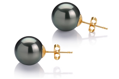 12-13mm tahitian Set de cercei in Negru