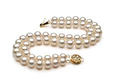 6-7mm De apa dulce Set in Liska Alb