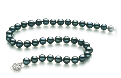 7.5-8mm japoneza Akoya Colier in Negru