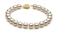 7.5-8mm japoneza Akoya Set in Alb