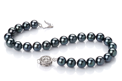 6.5-7mm japoneza Akoya Set in Negru