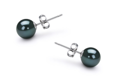 6.5-7mm japoneza Akoya Set in Negru