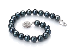 7.5-8mm japoneza Akoya Set in Negru