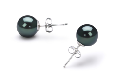 7.5-8mm japoneza Akoya Set in Negru