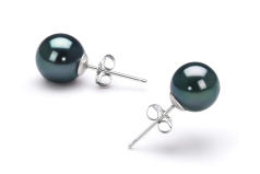 7-7.5mm japoneza Akoya Set in Negru