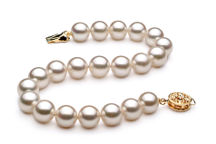 8-9mm japoneza Akoya Set in Alb