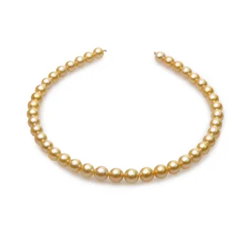 9-11.4mm Marea Sudului Colier in 18-inch - 18 inch Aur