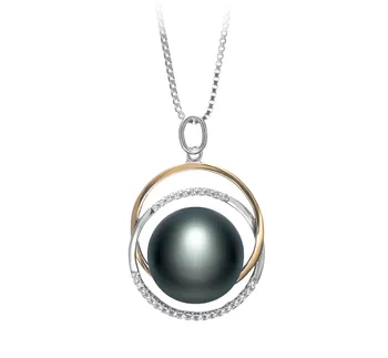 12-13mm De apa dulce Pandantiv in Judith Negru