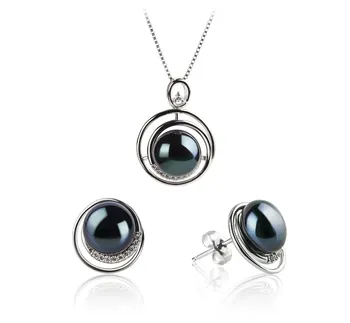 9-10mm De apa dulce Set in Sunt disponibil acum, premia?i! Vopsit în negru