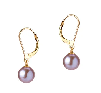 7-8mm De apa dulce Set de cercei in Vânzare Lavanda